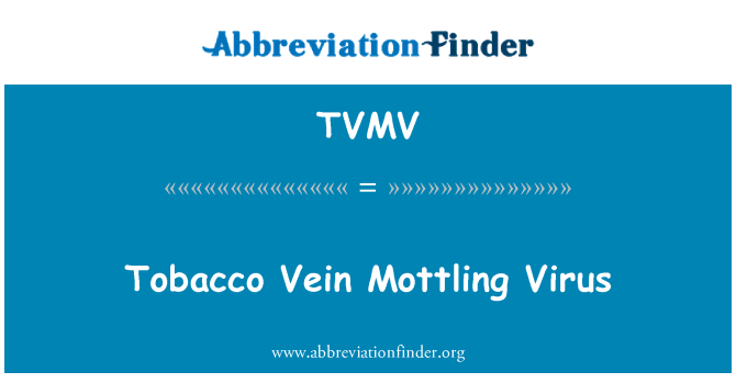 TVMV: Tubaka veeni Mottling viiruse