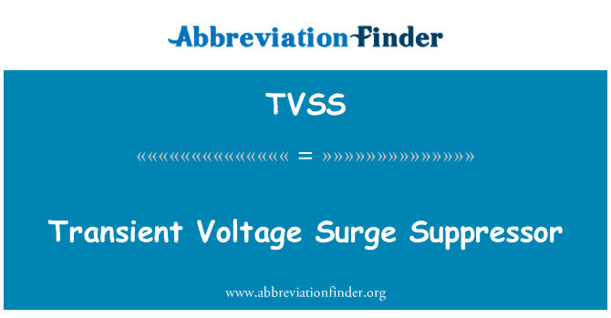 TVSS: 暫態電壓浪湧抑制器