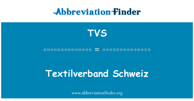 TVS: Textilverband Schweiz