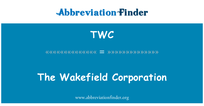 TWC: Kòperasyon Wakefield a