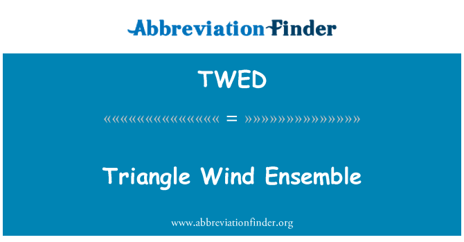 TWED: فرقة الرياح المثلث