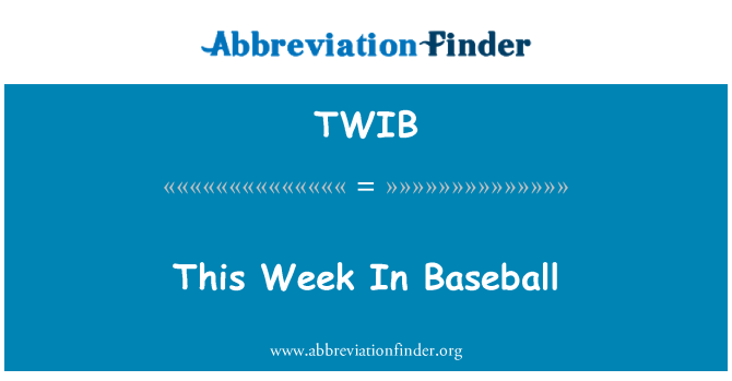 TWIB: Tento týden v baseballu