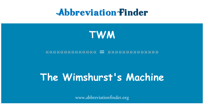 TWM: Magna tal-Wimshurst
