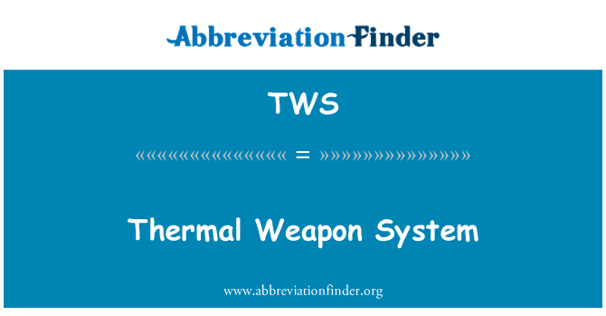 TWS: Sistema d'armes tèrmic