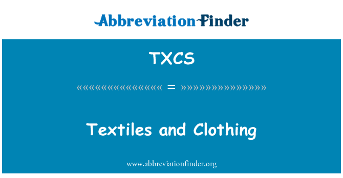 TXCS: Textiel en kleding