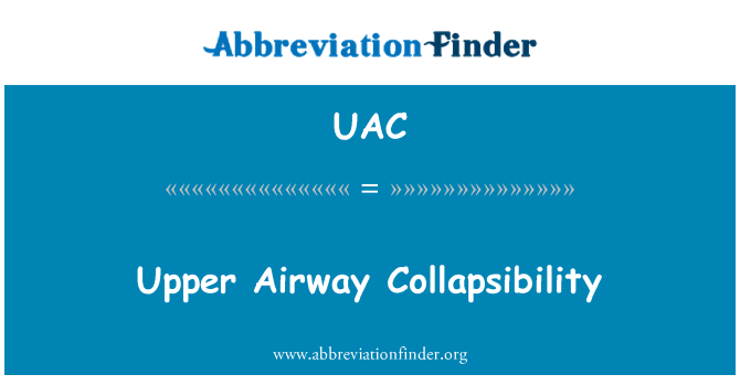 UAC: Collapsibility saluran napas atas