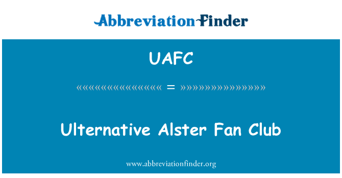UAFC: Ulternative Alster Fan Club