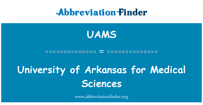 UAMS: University of Arkansas lékařských věd