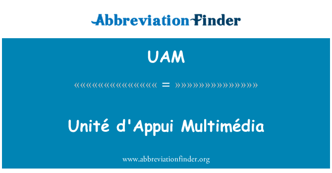 UAM: Unité d'Appui zakázková
