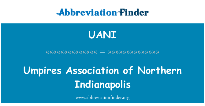 UANI: Persatuan pengadil Indianapolis Utara