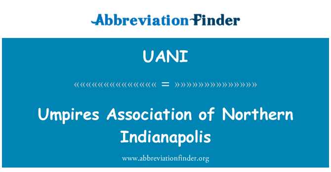 UANI: Stowarzyszenie sędziów Północnej Indianapolis