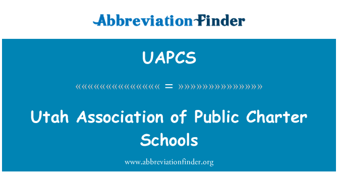 UAPCS: Utah Association d'écoles à charte publique