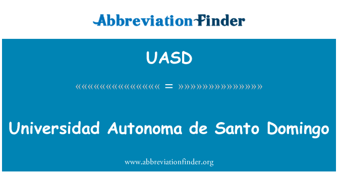 UASD: 대학 Autonoma 드 산 토 도밍고