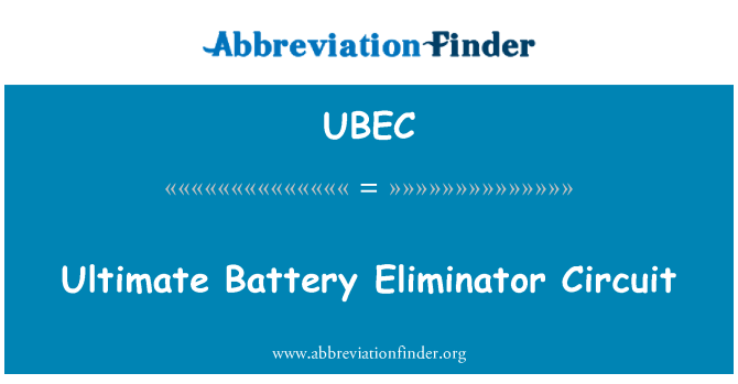 UBEC: Konečný baterie Eliminator Circuit