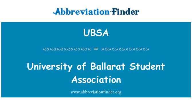 UBSA: University of Ballarat studentské asociace