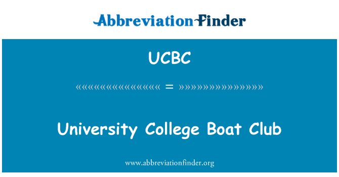 UCBC: University College Boat Club