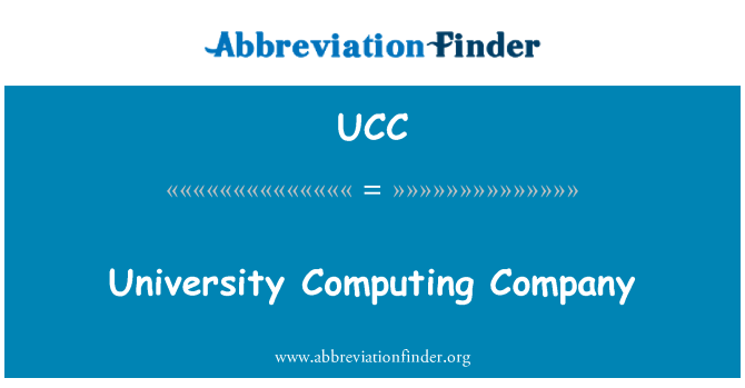 UCC: Universität Computing Firma