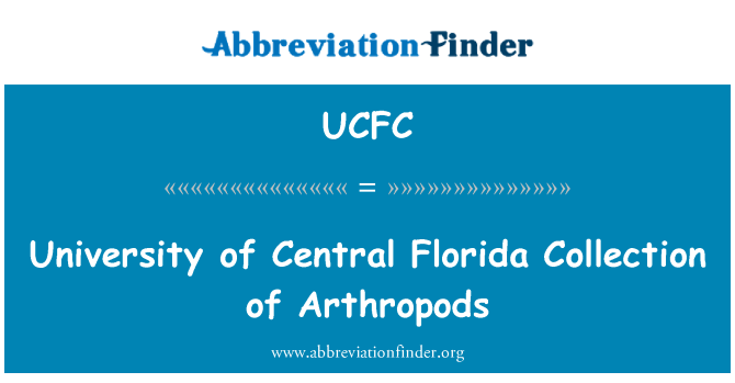 UCFC: 中央佛罗里达大学的节肢动物的集合