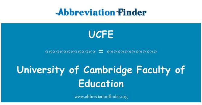 UCFE: University of Cambridge Fakulti Pendidikan