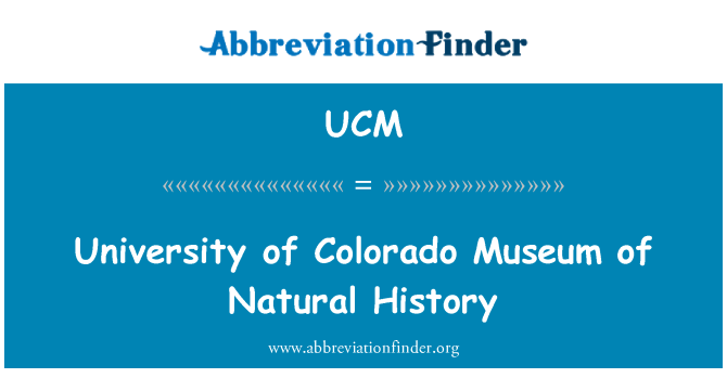 UCM: Muzium sejarah semulajadi Universiti Colorado