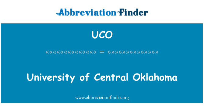 UCO: University of Central Oklahoma