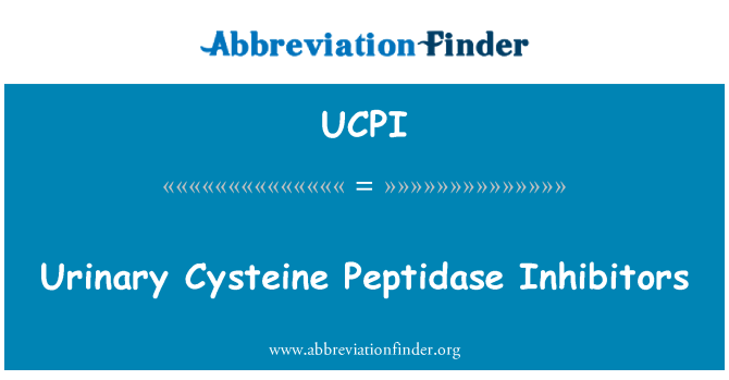 UCPI: Inibitori della peptidasi urinarie cisteina