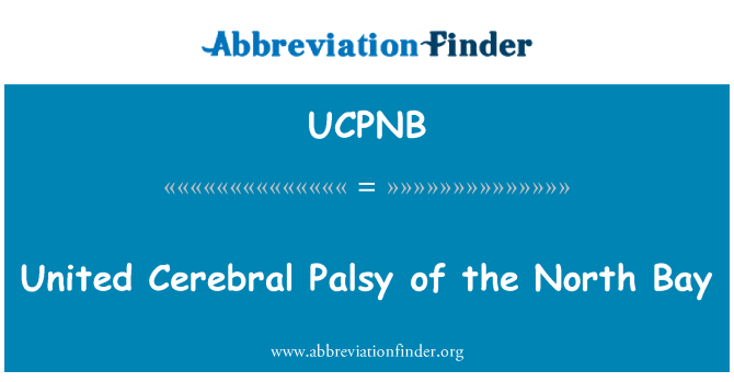 UCPNB: United Cerebralparese von North Bay