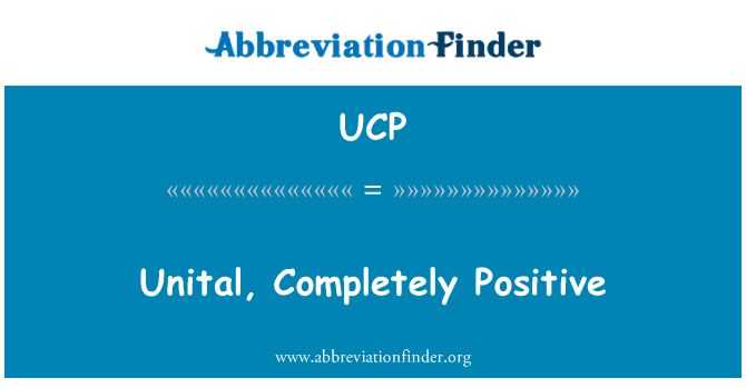 UCP: Unital, पूरी तरह से सकारात्मक