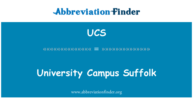 UCS: Università Campus Suffolk