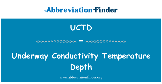 UCTD: Underway Conductivity Temperature Depth