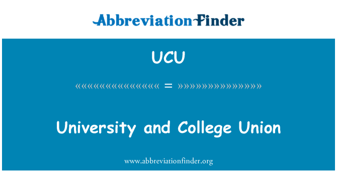 UCU: University and College Union