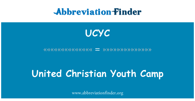 UCYC: United Christian Youth Camp