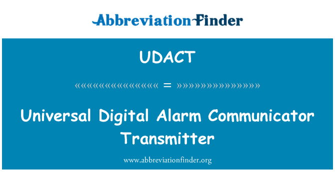 UDACT: Univerzální digitální budík Communicator vysílač