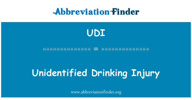 UDI: Ferita bere non identificato