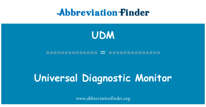 UDM: Monitor de diagnòstic universal