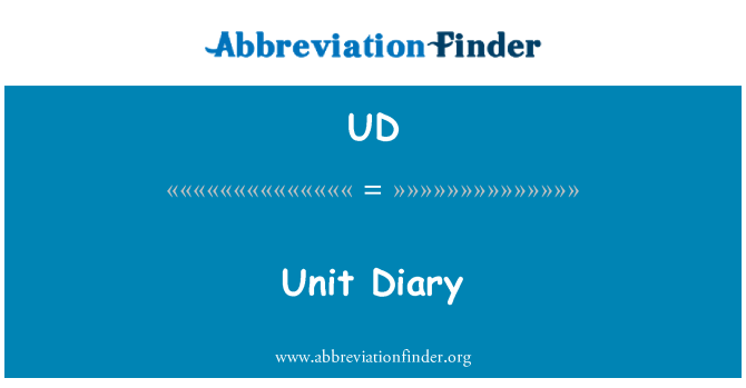 UD: يوميات وحدة