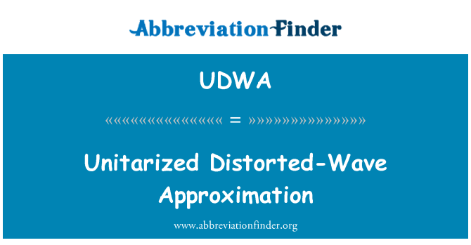 UDWA: Unitarized zkreslené Wave aproximace