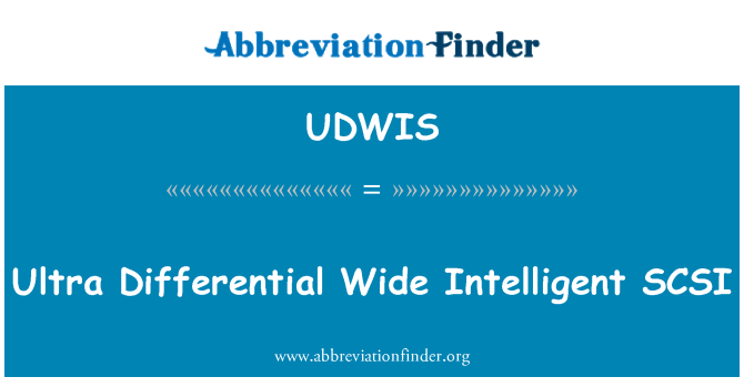 UDWIS: Ultra Differential Wide Intelligent SCSI