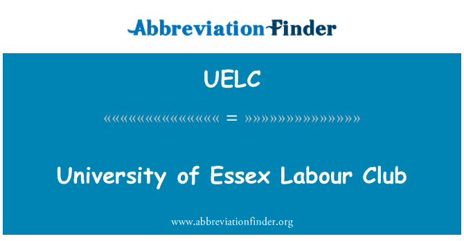UELC: Club travay lan nan Inivèsite Essex