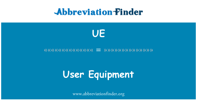 UE: معدات المستخدم