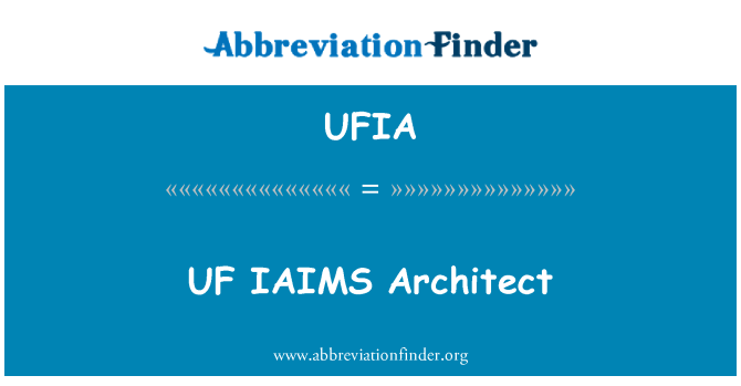 UFIA: Arkitek UF IAIMS