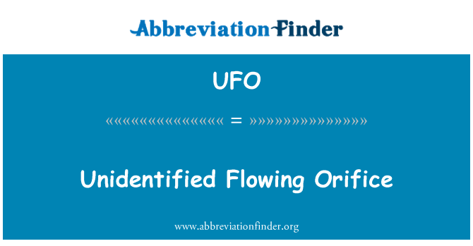UFO: Niet-geïdentificeerde vloeiende opening