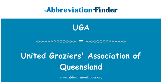 UGA: Ένωση ενωμένη Graziers του Queensland