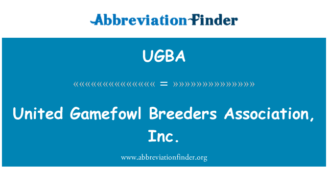 UGBA: 株式会社 Gamefowl のブリーダー協会連合