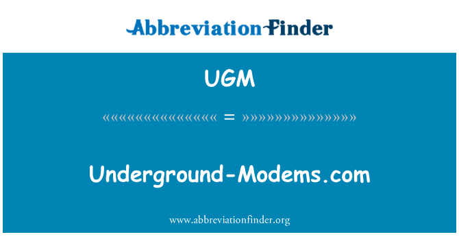 UGM: รถไฟใต้ดิน-Modems.com