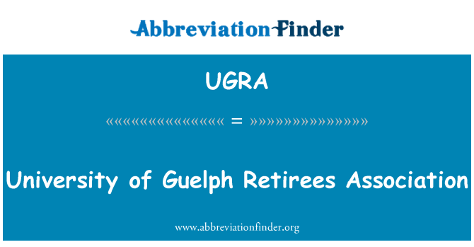 UGRA: University of Guelph Retirees Association