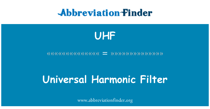 UHF: Uniwersalny Filtr harmoniczny