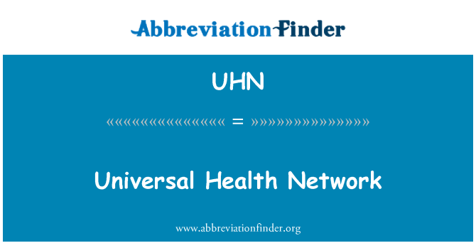 UHN: Univerzalni zdravstvena mreža