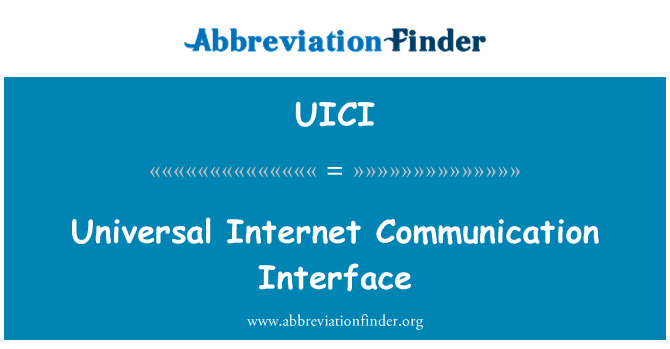 UICI: رابط ارتباطی جهانی اینترنت