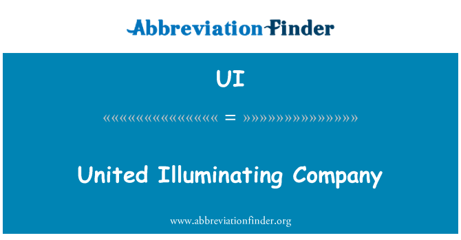 UI: United Illuminating Company